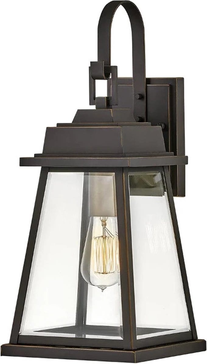 Hinkley LED Wand Buitenlamp Bainbridge | 1X E27 Max 60W | IP44 | Dimbaar | Oil Rubbed Bronze