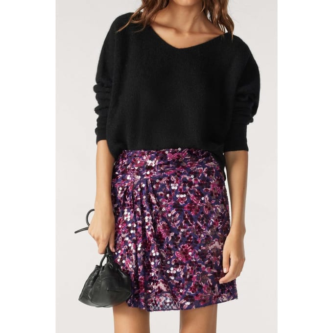 BA&SH Jupe Slime Violet Taglia: 38 | Minigonne Outlet | Donna | Viola