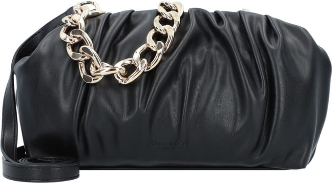 SEIDENFELT MANUFAKTUR Handtas Schoudertas Eke Clutch Black / Gold Zwart