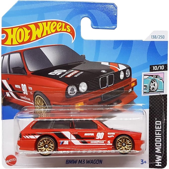 HOT WHEELS BMW M3 WAGON RACING RED 90 138/250 1:64 HW MODIFIED 10/10