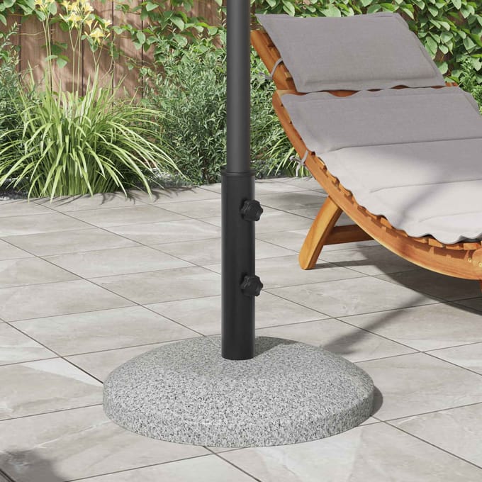 vidaXL - Parasol - Basisbuis - 0.6 - kg - Zwart - IJzer - for - 40-50 - mm - Pole