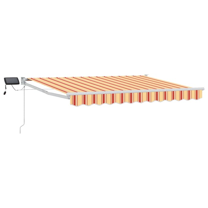 vidaXL - Handbediende - luifel - met - LED's - Multikleur - 3,5 - x - 2,5 - m