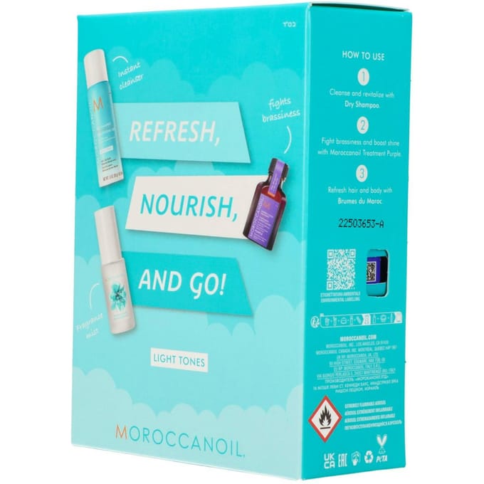 Moroccanoil Set Refresh, Nourish And Go! Light Tones 25 ml + 62 ml + 30 ml