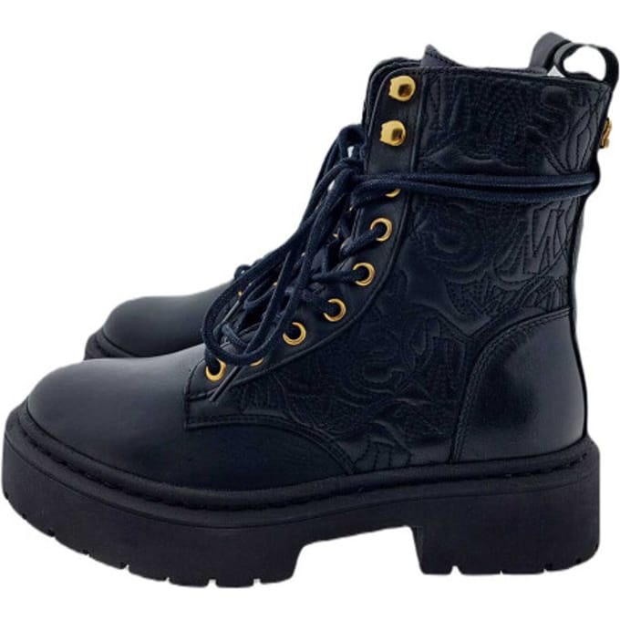 Steve Madden Grazier dames veterboot - Zwart - Maat 37