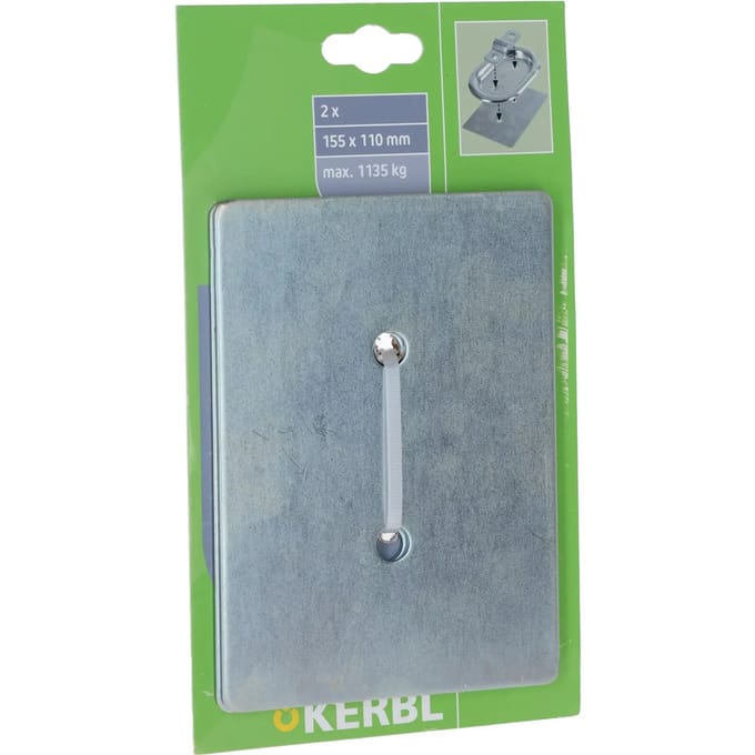 Borgplaatje voor 37603 verzinkt Kerbl (x2)