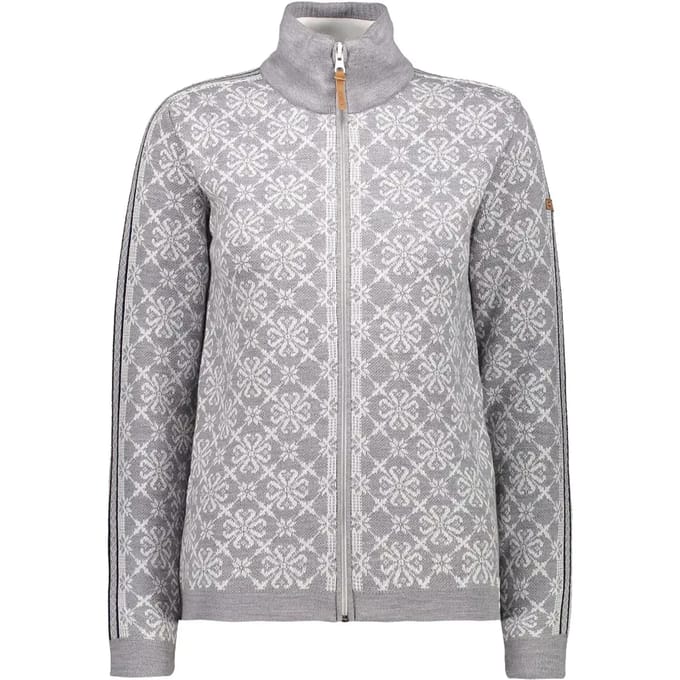 Cmp Knitted Pullover 7h26005 Fleece Met Halve Rits Grijs L Vrouw