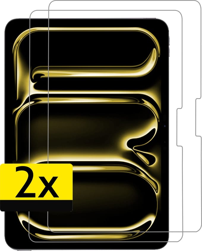 Screenprotector - Geschikt voor Apple iPad Pro (2024/2025) - 11 inch - 2 Stuks - Extra Sterk - Beschermglas - Gehard Glas - Tempered Glass - Screen Protector