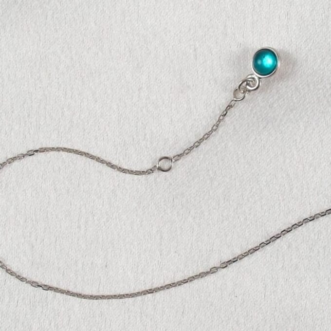 Sylvie Monthulé | Silver Anklet | Blue Shine
