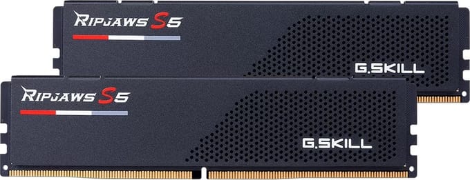 G.Skill Ripjaws S5 DDR5-6000 - 64GB - CL36 - Dual Channel (2 pcs) - AMD EXPO & Intel XMP - Zwart