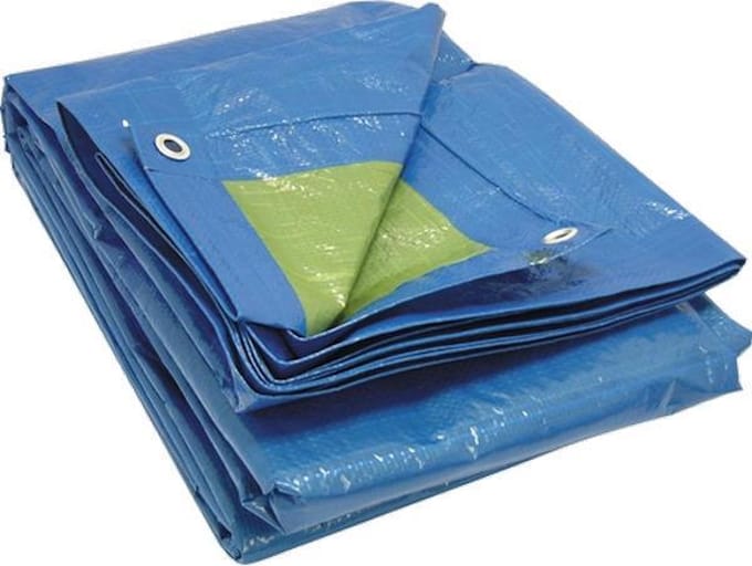 Work Plus dekzeil 4x6 meter Groen / Blauw