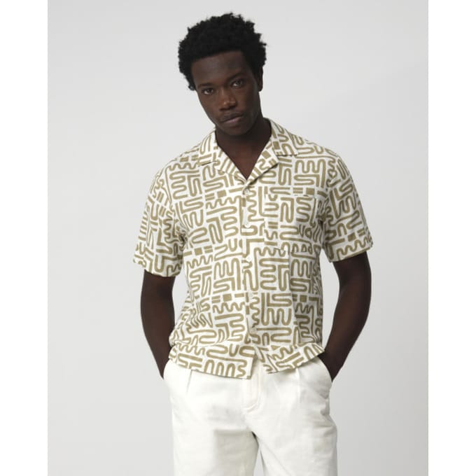 J.C. Rags casual overhemd met korte mouwen alberto
