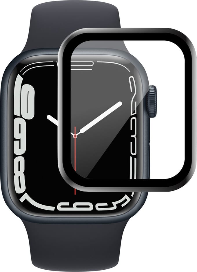 Screenprotector geschikt voor Apple Watch Series 7 45 mm - Glasfolie PET Screen Protector