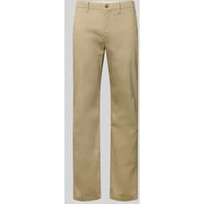 Regular fit chino van katoenmix, model 'DENTON'