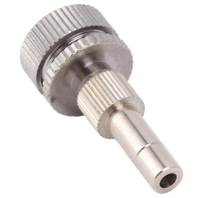 Mister Nozzle 6mm Snelkoppeling Messing Ventilatorvormige Laagdruk Verstuiver Nevelsproeier voor Koeling gray