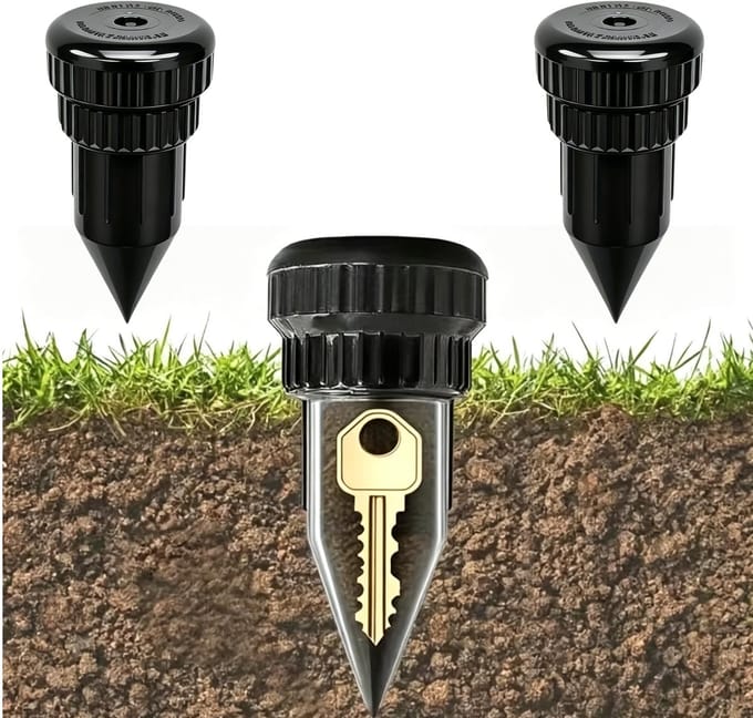 Dailygoods- Sleutelverberging Onopvallend - Sleutelkluisje Buiten - Set van 2 - Waterdicht - Robuust - Ideaal voor Tuin/Terras - Sleutelkluis