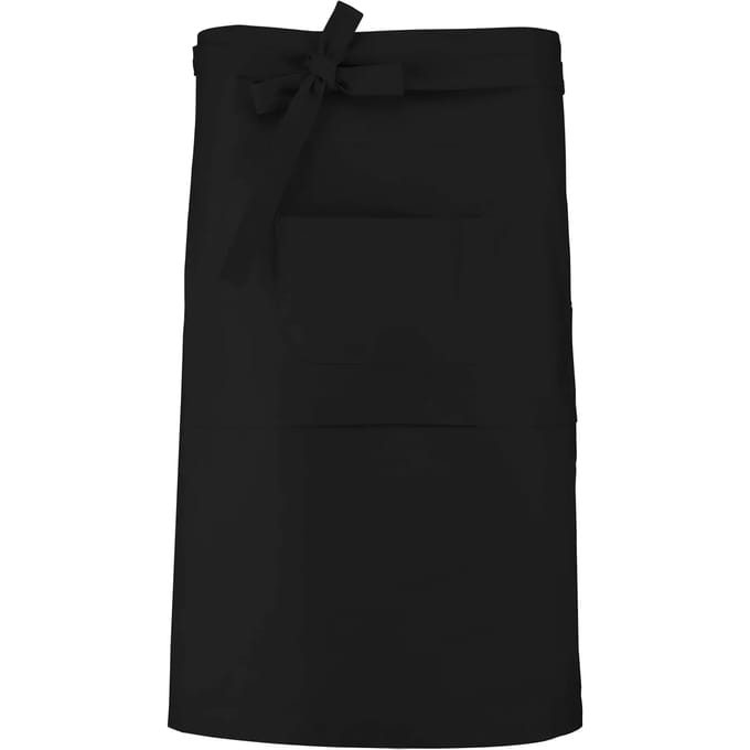 Kariban Katoenen lang schort K887 - Black - One size