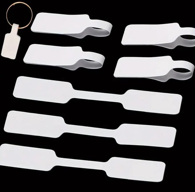 100 stuks sieraden prijskaartjes wit zelfklevend