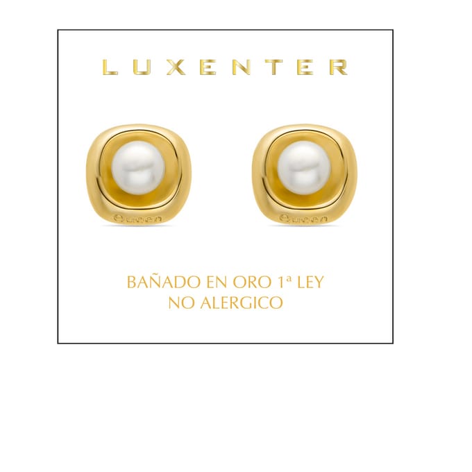 Luxenter oorbellen afgewerkt in 18K geel goud - Fusah