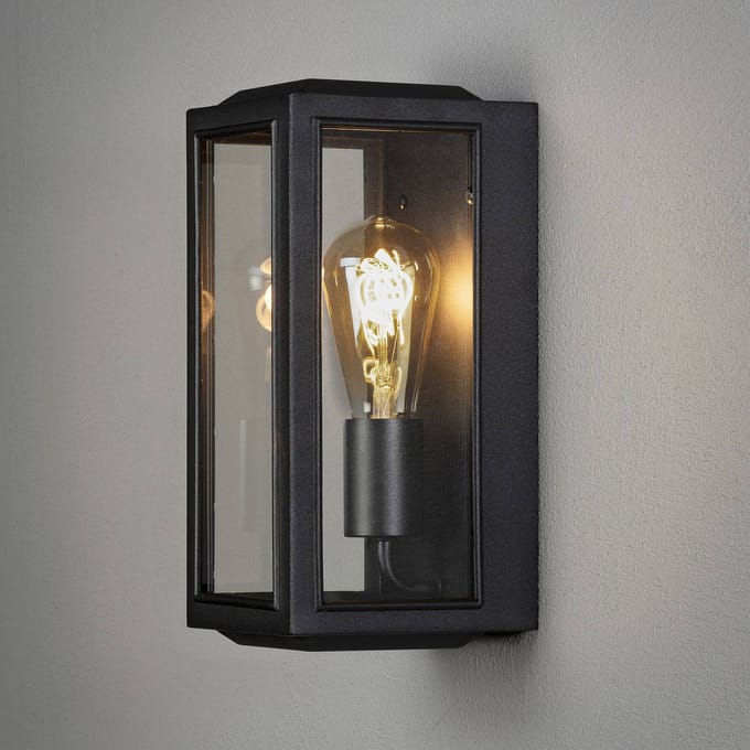 Konstsmide Carpi Wandlamp Buiten S - E27 - IP44 - Zwart