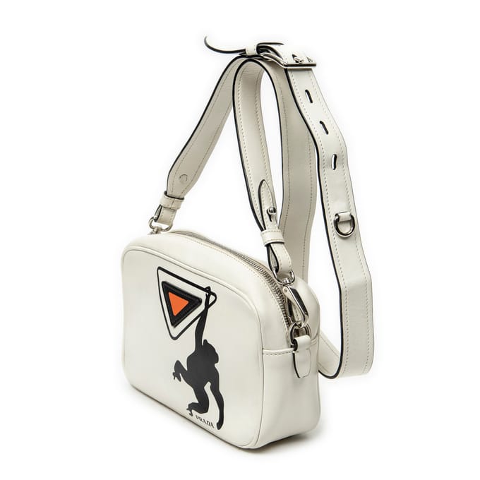 Monkey Print Camera Bag   schoudertas