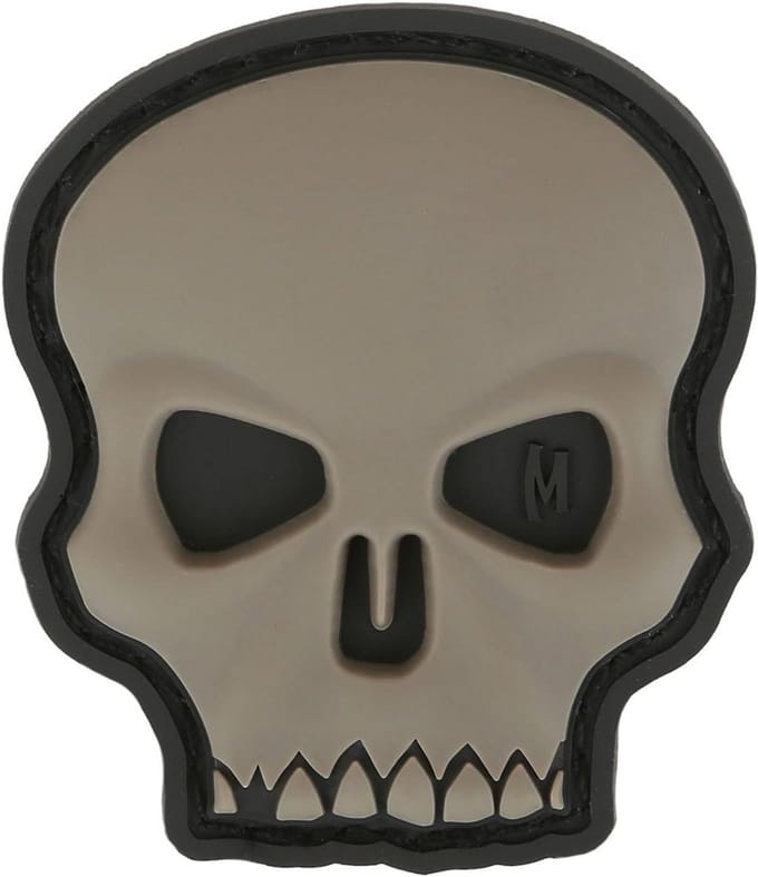 3D Reliëf Schedel Morale Patch PVC Rubber