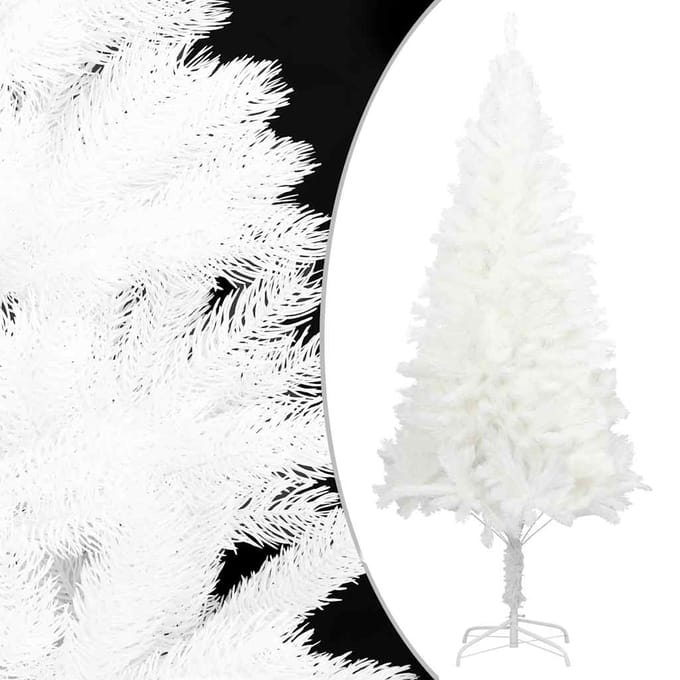vidaXL - Kunstkerstboom - met - levensechte - naalden - 120 - cm - wit