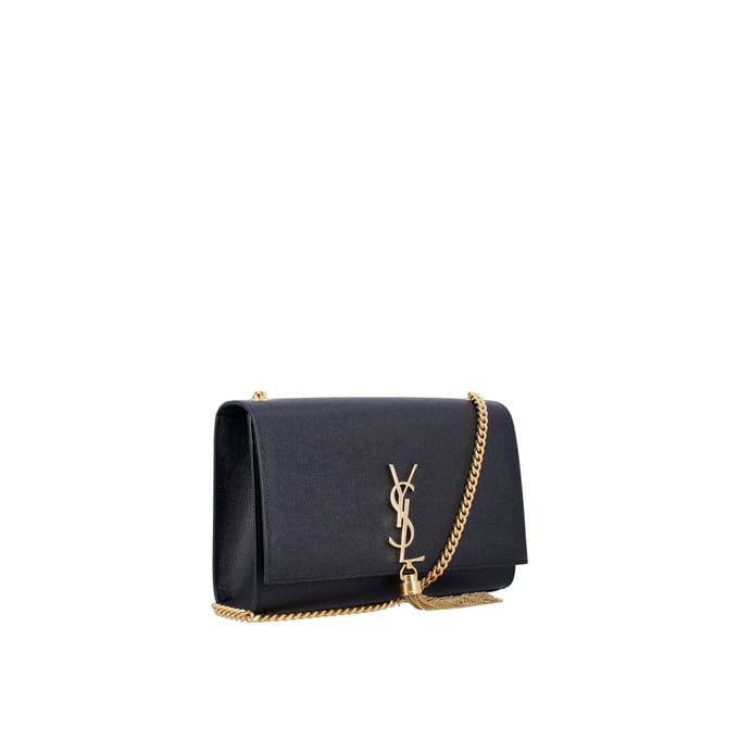 Saint Laurent Kate Kleine schoudertas van generfd leer met kwastjes