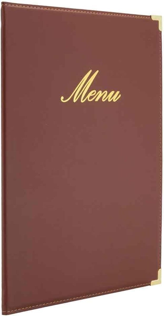 Securit® Menukaart | Menukaart map A4 Classic - wijnrood