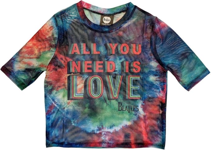 The Beatles - All You Need Is Love Crop top - S - Multicolours