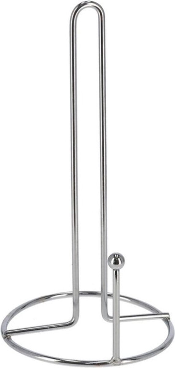 Gerimport Keukenrolhouder - zilverkleurig - metaal - 28 cm