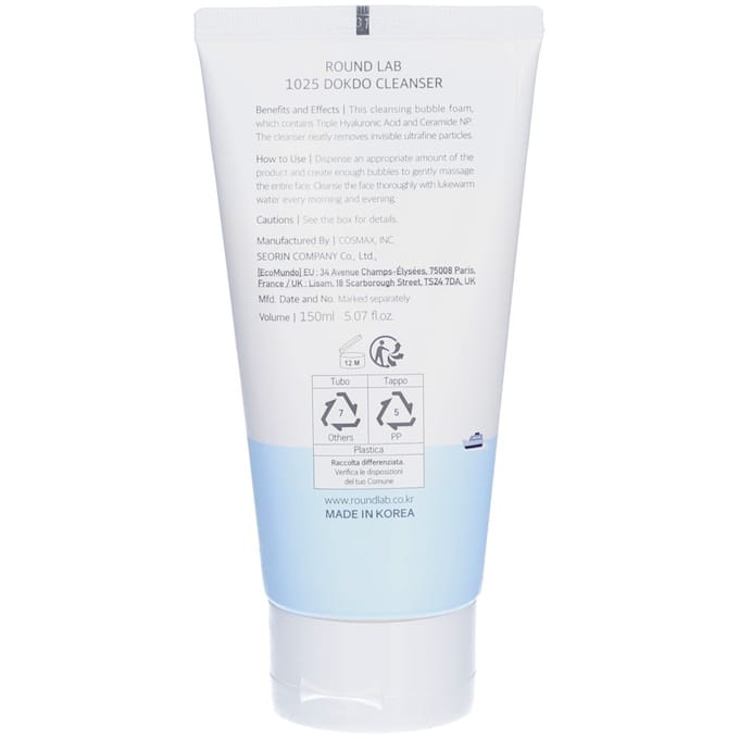 Round Lab 1025 Dokdo Reiniger - Hydraterende Crème Reiniger 150ml