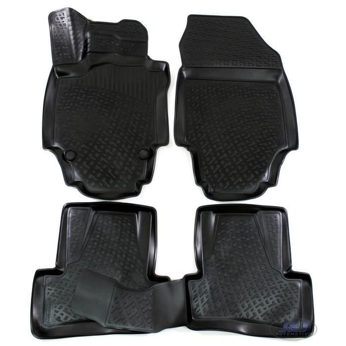 J&amp;J AUTOMOTIVE | Tapis De Sol En Caoutchouc 3D Exclusive Pour Renault Captur 2014-2019 zwart