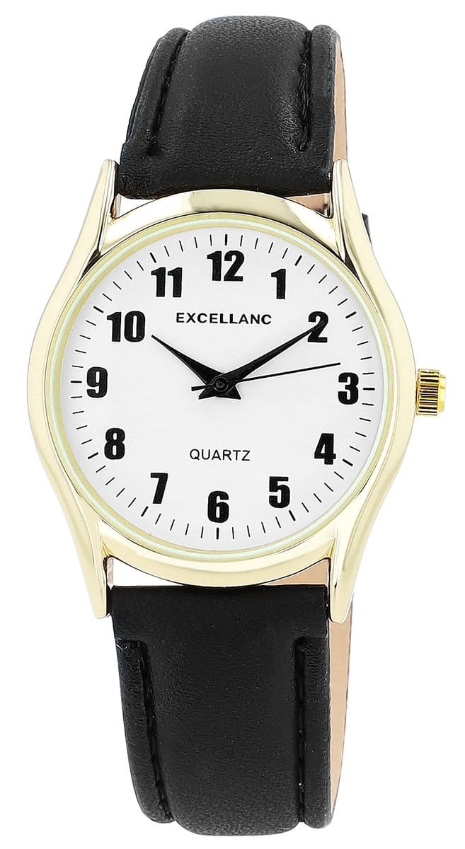 EXCELLANC Herenhorloge Imitatieleer Mineralglas