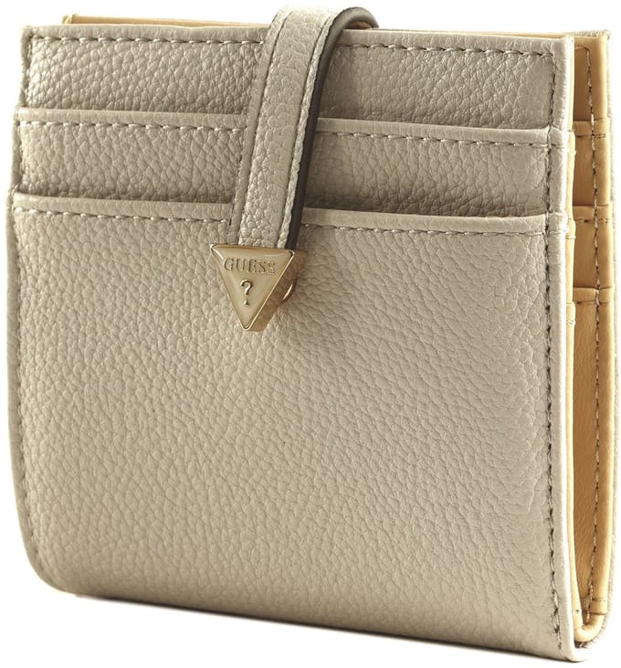 GUESS Kaarthoes Laurel SLG Tab Card Case Ivory Wit