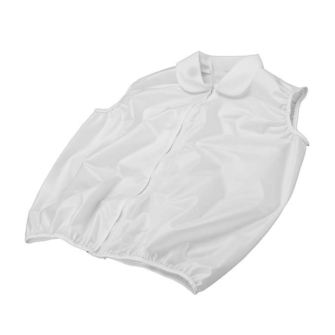 Biergevuld Vest PVC Transparant Grappig Opvallend Draagbaar Drankvest voor Zwembaden Feesten white