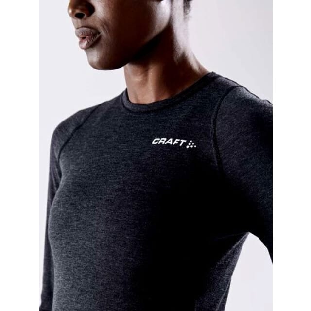 Craft - Core Wool Merino LS Tee - Thermoshirt - Dames - Zwart - S