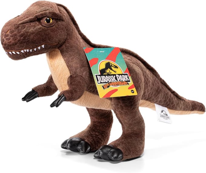Pluche dinosaurus - Knuffel dier - Verzamel object - Gedetailleerd design - 25 cm hoog - Multicolor