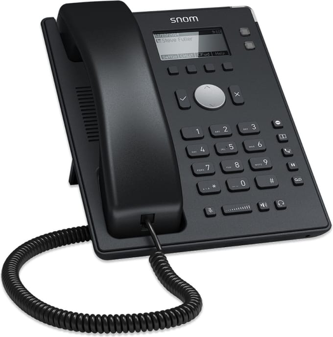 Snom D120 IP telefoon Zwart Handset met snoer 2 regels
