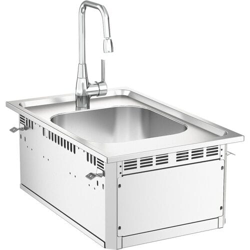 GGM Gastro Einbau Waschbecken - Edelstahl - mit Armatur