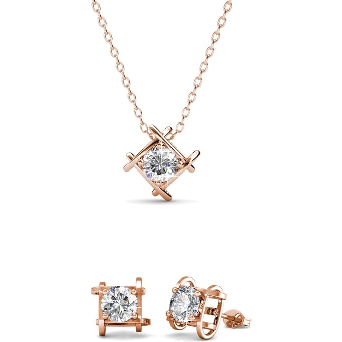 Roxy Sets - Roségoud en kristal