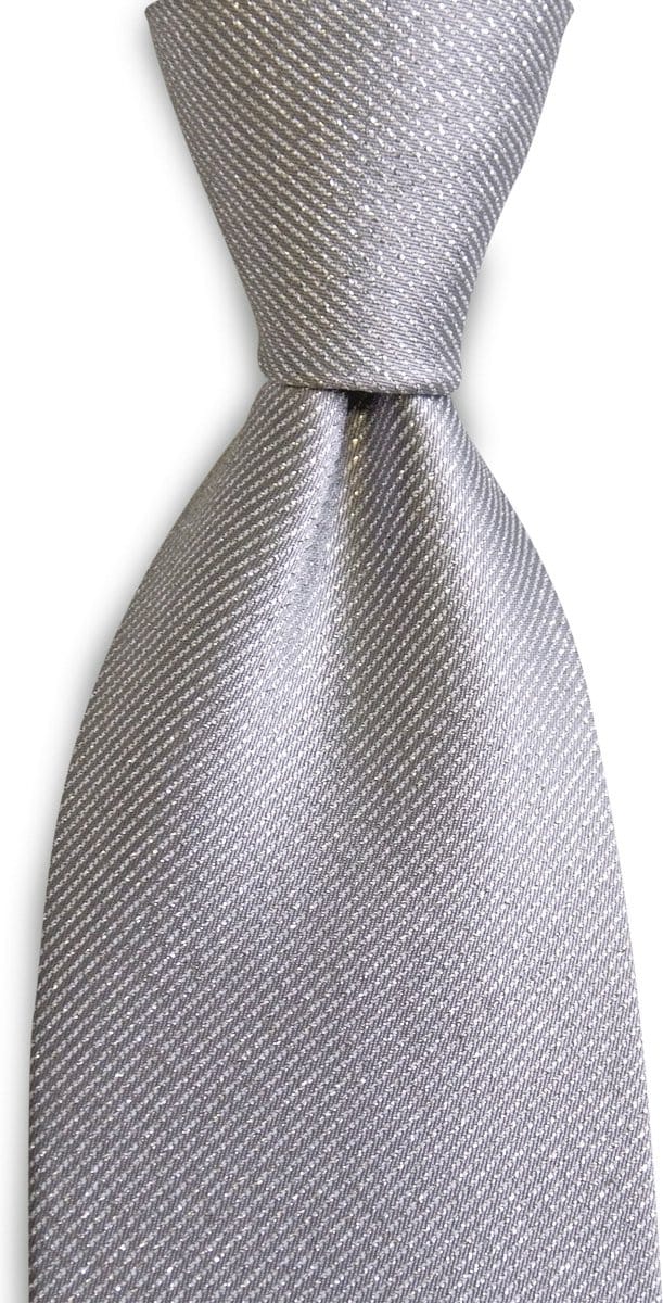 JB Collection - Stropdassen - stropdas zilver lurex - zilver