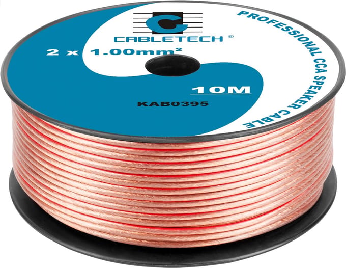 Cabletech - Luidsprekerkabel - 1.0mm - 10M