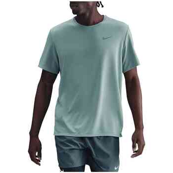 Nike Miler T-shirts Heren - Groen - Maat S - Poly Jersey