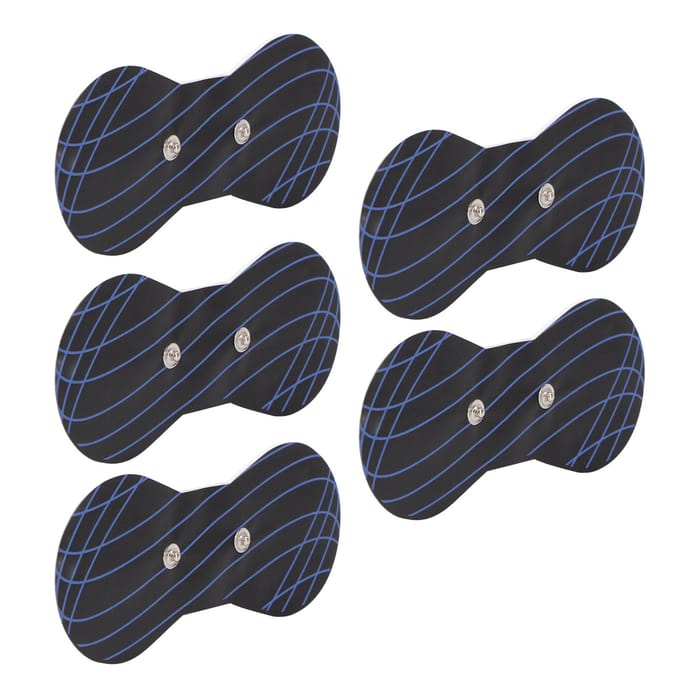Patchs de Massage Cervical, auto-adhérence, remplacement de faible impédance, coussinets de Massage du cou, 5 pièces black