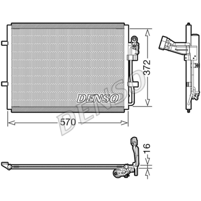 Condensator, airconditioning DENSO DCN44016