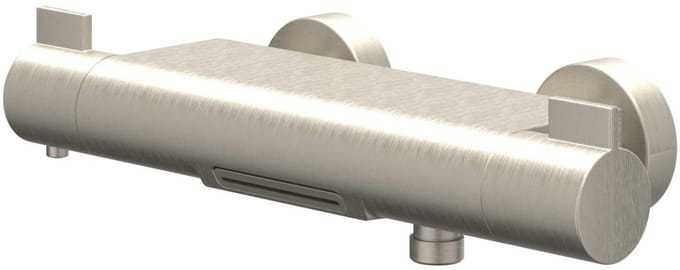 IVY Pact Badthermostaatkraan opbouw cooltouch met cascade uitloop Geborsteld nickel PVD