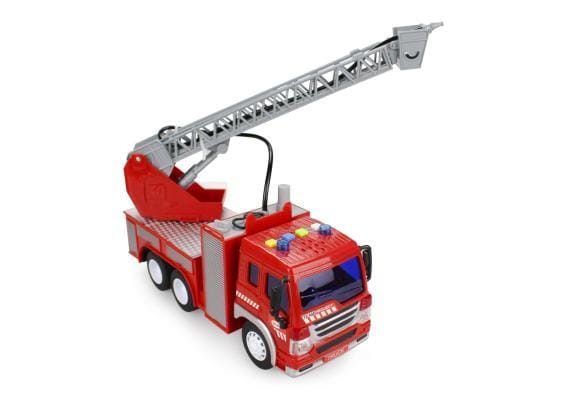 Brandweerladder 27cm met licht en geluid Voertuigen Speelgoed voertuigen Diverse speelgoedvoertuigen
