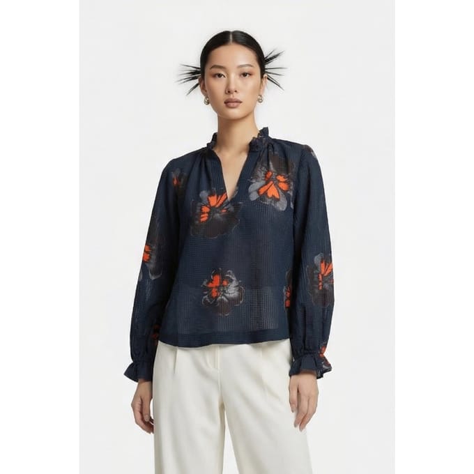 Alchemist Ella Top Navy Taglia: 36 | Maglie a manica lunga Outlet | Donna | Blu