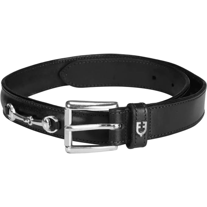 Leren riem met gevlochten details Equestro