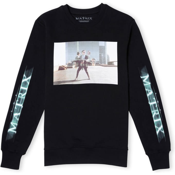 The Matrix Code Sweatshirt - Zwart - XL